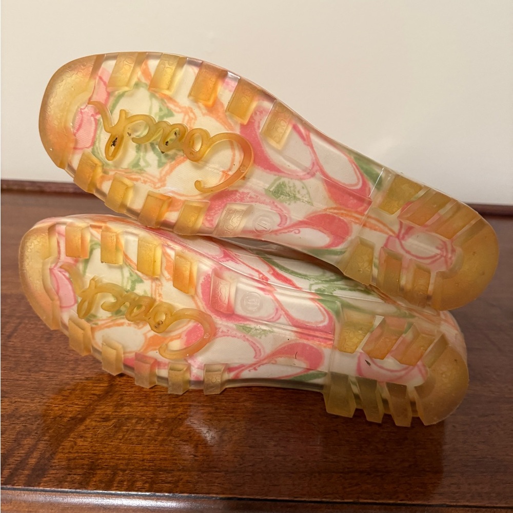 Coach Colorful Patterned Rainboots - Picture 2 of 3